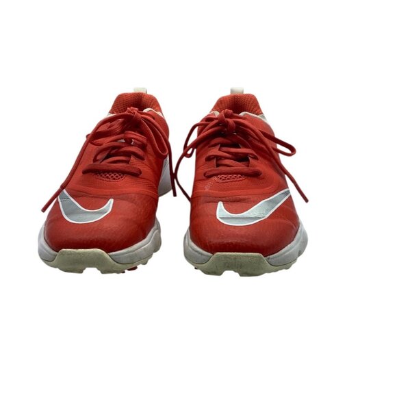 Nike Junior Lunar Control Golf Athletic Shoes Youth Size 1 Red White Cleats - Picture 3 of 6